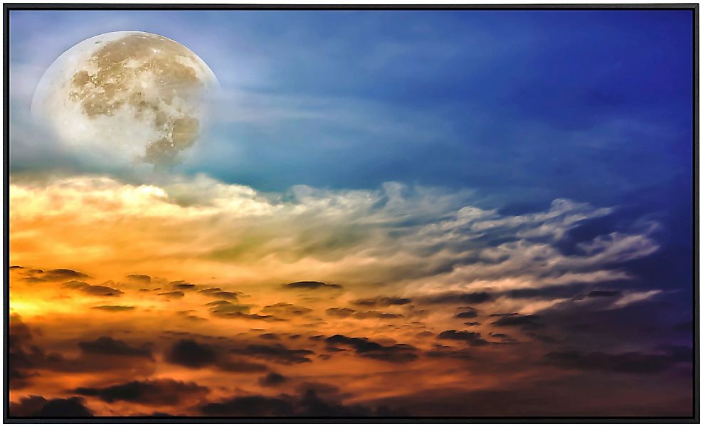 Papermoon Infrarotheizung »Vollmond und Wolken«, sehr angenehme Strahlungsw günstig online kaufen