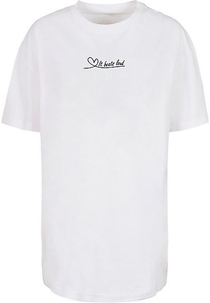 Merchcode T-Shirt Merchcode Damen Ladies It Beats Loud Oversized Boyfriend günstig online kaufen