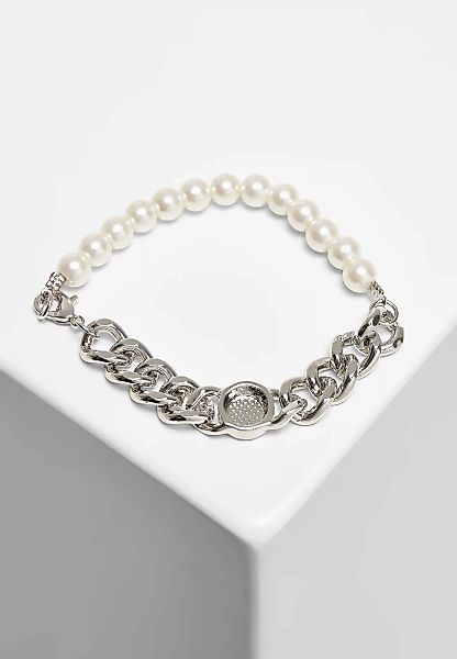 URBAN CLASSICS Bettelarmband "Accessoires Pearl Flat Chain Bracelet" günstig online kaufen