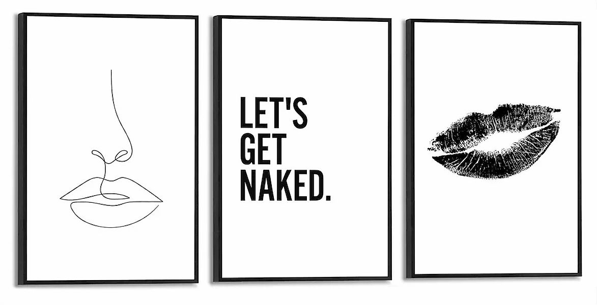 Reinders Wandbild "Frau Zitat - Linienzeichnung - Modern - Text - Trendy" 3 günstig online kaufen