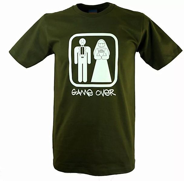 Guru-Shop T-Shirt Fun Retro Art T-Shirt - Game Over alternative Bekleidung günstig online kaufen