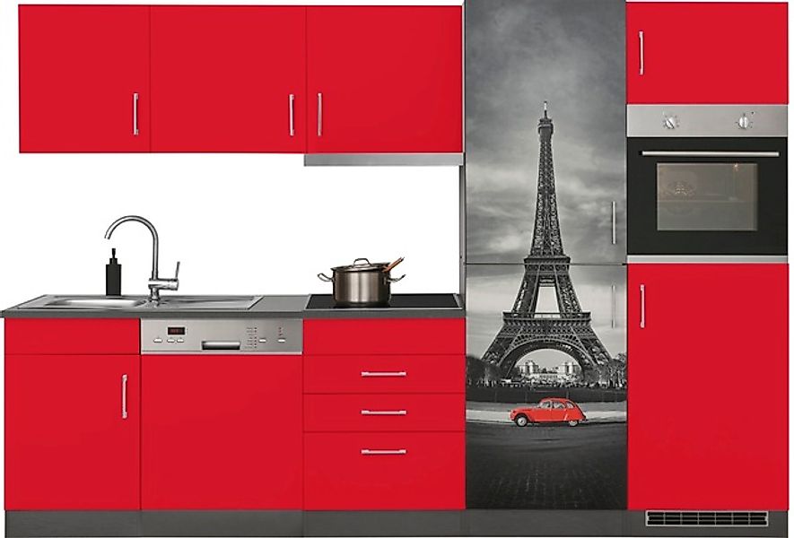 KOCHSTATION Küchenzeile »KS-Paris – Küchen mit einzigartigen Fotomotiven au günstig online kaufen