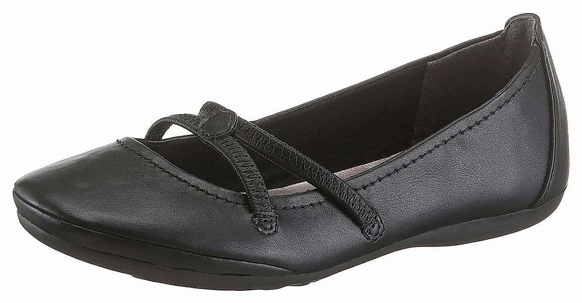 Tamaris Ballerina "Caterina", Flats, Festtagsmode, Slipper mit Gummizugriem günstig online kaufen