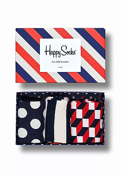 Happy Socks Geschenkbox CLASSIC STRIPE GIFT BOX XSTR08-6000 Mehrfarbig günstig online kaufen