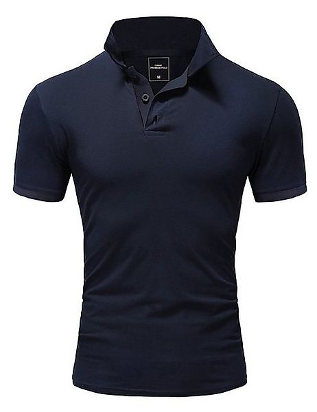 Amaci&Sons Poloshirt MAINE Basic Kurzarm Poloshirt günstig online kaufen