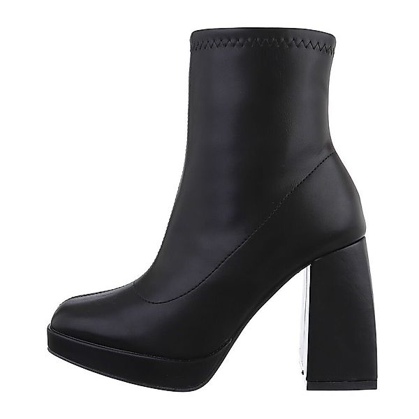 Ital-Design Damen Freizeit High-Heel-Stiefelette (81409829) Blockabsatz günstig online kaufen