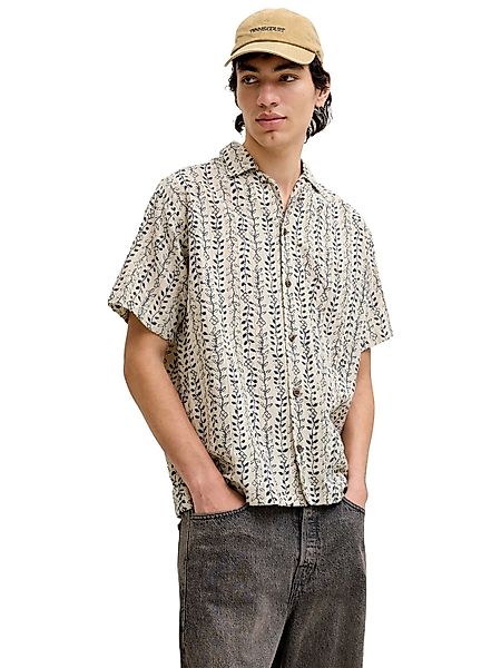 Jack & Jones Herren Kurzarm Hemd JPRBLULYON PRINT DOBBY Relaxed Fit günstig online kaufen