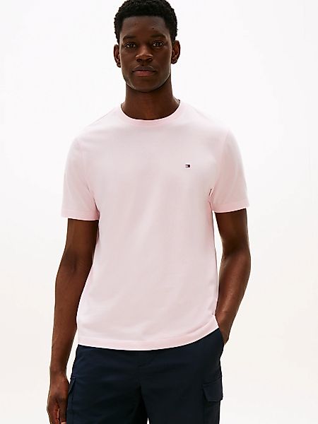 Tommy Hilfiger T-Shirt "ESSENTIAL REG FIT SOLID TEE mit Stickerei und Rundh günstig online kaufen