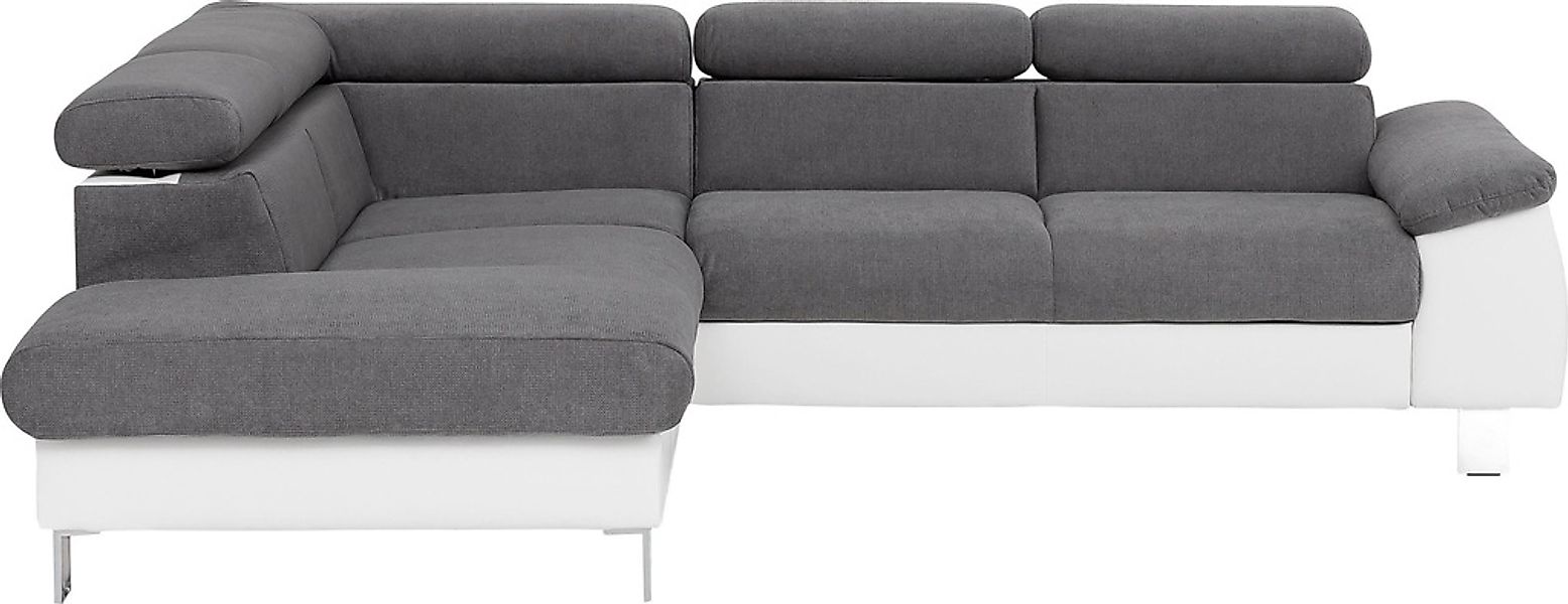 COTTA Ecksofa "Komaris L-Form mit Kopfteilverstellung", wahlweise mit Bettf günstig online kaufen