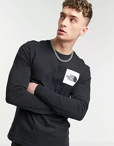 The North Face – Fine – Langärmliges Shirt in Schwarz günstig online kaufen