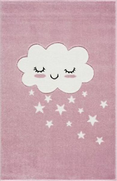 Kids Love Rugs Kinderteppich Wolke rosa/weiß Gr. 150 x 220 günstig online kaufen