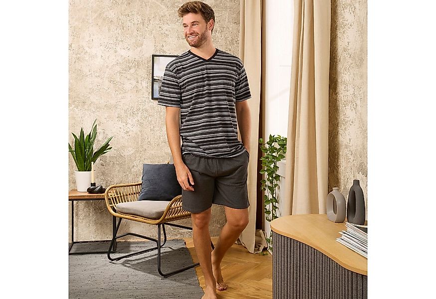 REDBEST Schlafhose Herren-Hose, kurz Single-Jersey Uni günstig online kaufen