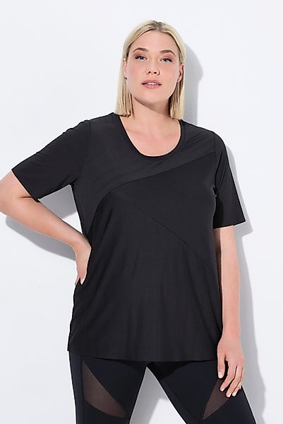 Ulla Popken T-Shirt Funktionsshirt schnelltrocknend Rundhals günstig online kaufen