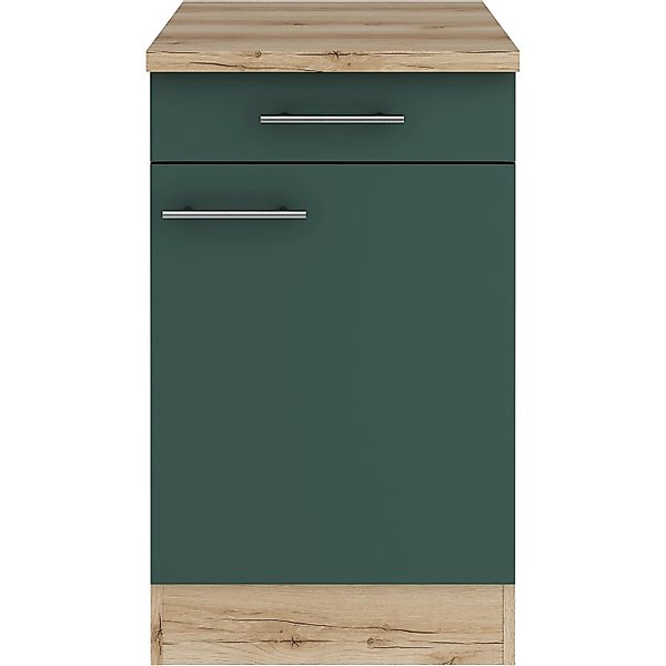 OPTIFIT Savona405 Küchen-Unterschrank 50 cm Steingrün günstig online kaufen