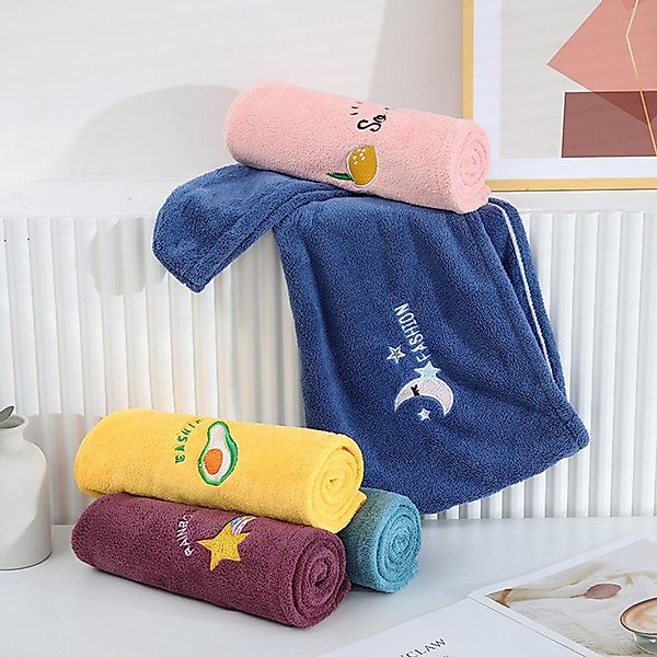 Coonoor Turban-Handtuch Turban Handtuch mit Knopf, günstig online kaufen