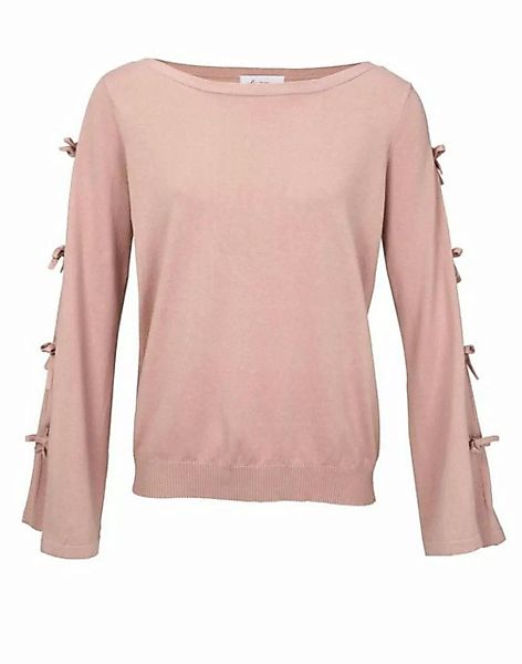 heine Troyer LINEA TESINI Damen Designer-Feinstrickpullover, rosé günstig online kaufen