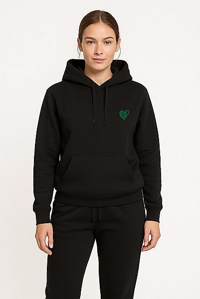 Banco Kapuzensweatshirt Damen Kapuzenpullover Love Liebe Herz Heart Sweatsh günstig online kaufen