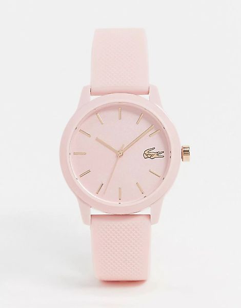 Lacoste – 12.12 rosa Silikon-Armbanduhr günstig online kaufen
