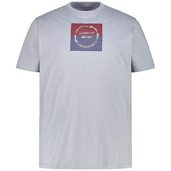Jack&Jones T-Shirt mit Label-Print Farbe hellblau Größe: 3XL günstig online kaufen