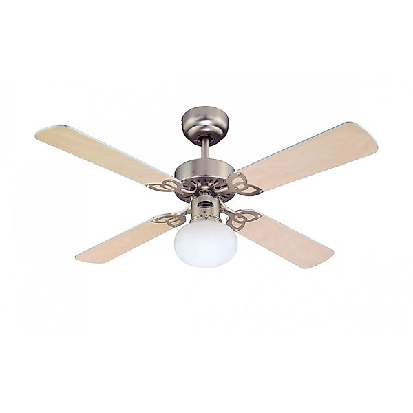 WESTINGHOUSE Westinghouse Deckenventilator Vegas Aluminium 105 cm mit Beleu günstig online kaufen