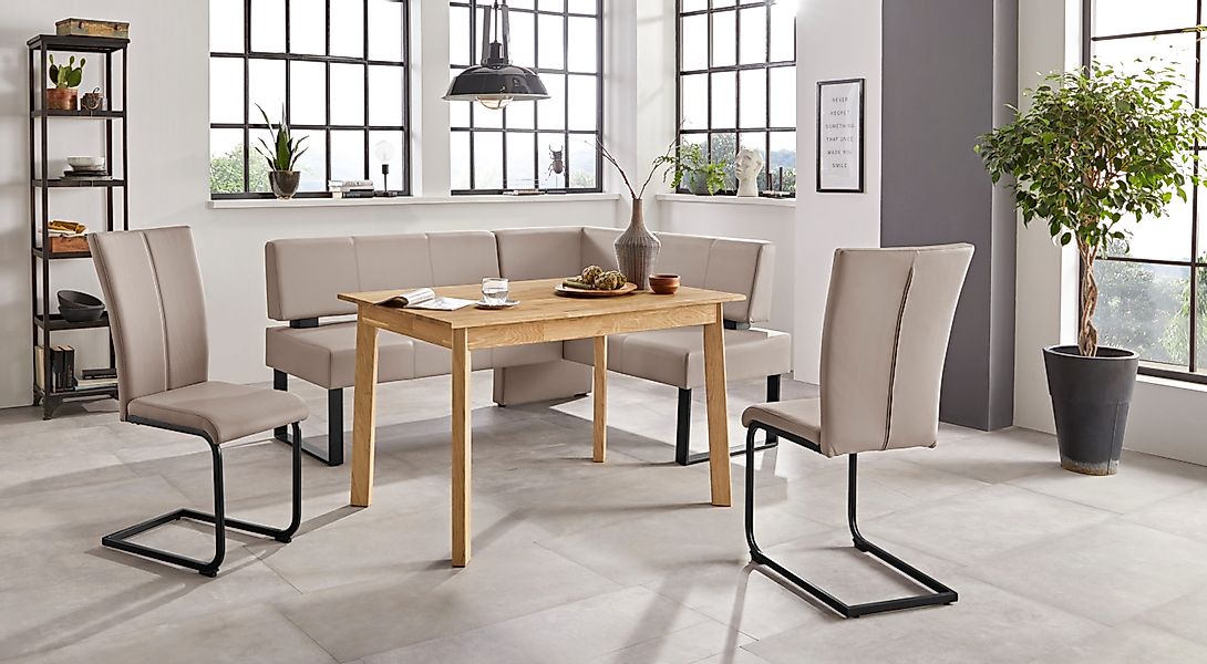 Home affaire Eckbank Oliver mit Metallgestell, günstig online kaufen