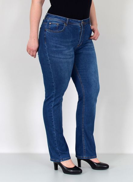 ESRA Straight-Jeans Damen Jeanshose Gerader Schnitt günstig online kaufen