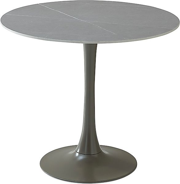 Stolkom Esstisch »Josh Esszimmertisch rund Keramik, marmoriert, BxH 90x75 c günstig online kaufen
