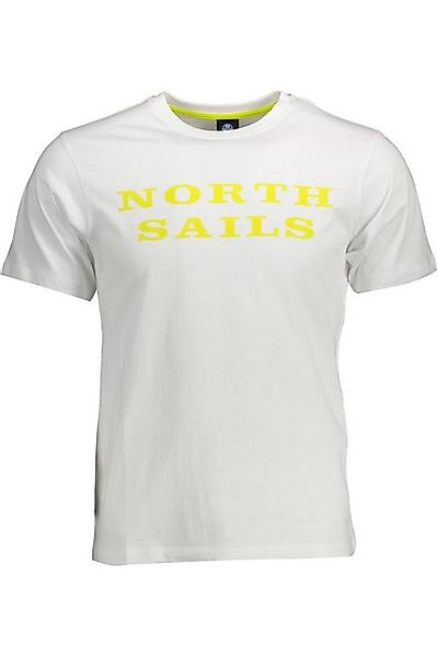 North Sails T-Shirt Herren Weißes Kurzarm-T-Shirt mit Druck aus günstig online kaufen