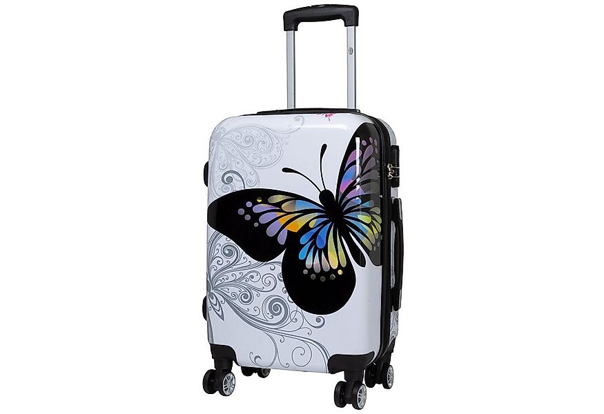 Trendyshop365 Hartschalen-Trolley Butterfly, bunter Koffer mit Schmetterlin günstig online kaufen
