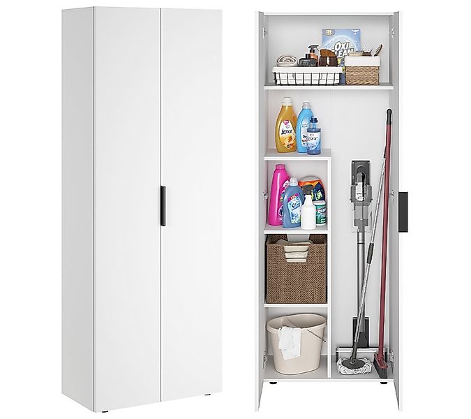 Bellamio Mehrzweckschrank Lurio inkl. Staubsaugerfach Besenschrank aus Holz günstig online kaufen