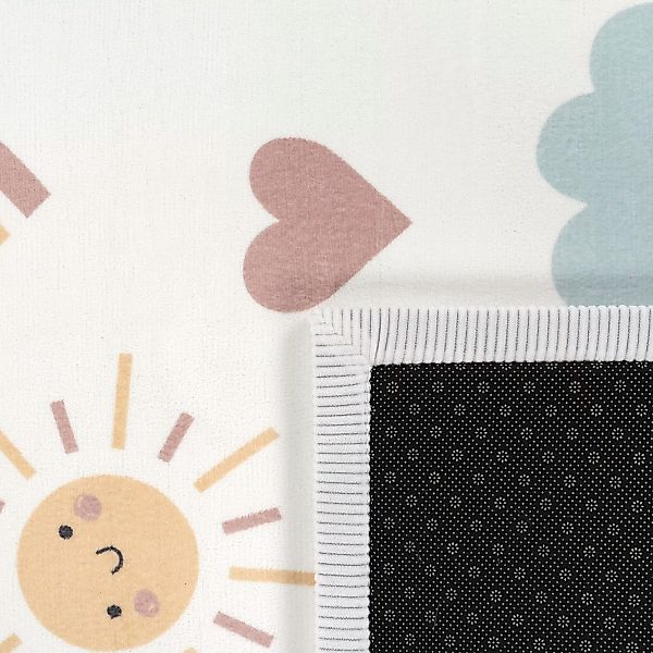 Paco Home Kinderteppich »Emilia 352«, rechteckig, Kurzflor, Sonne, Wolken, günstig online kaufen