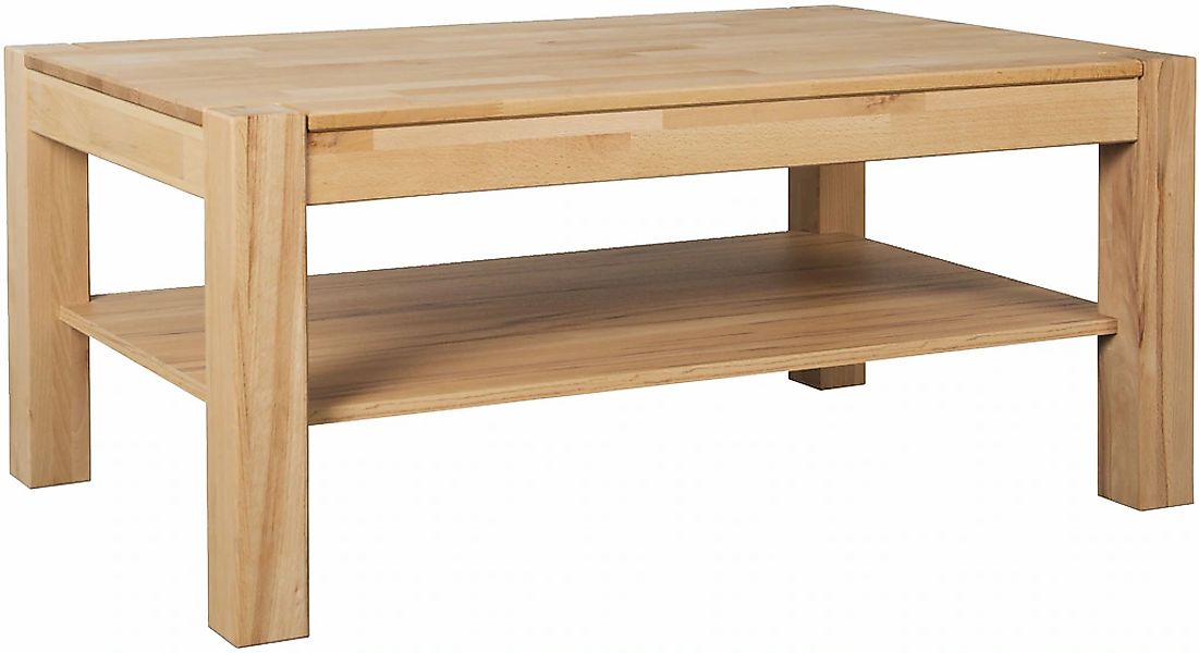VOGL Möbelfabrik Couchtisch "Toronto", in 2 Größe, mit Ablageboden, teilmas günstig online kaufen