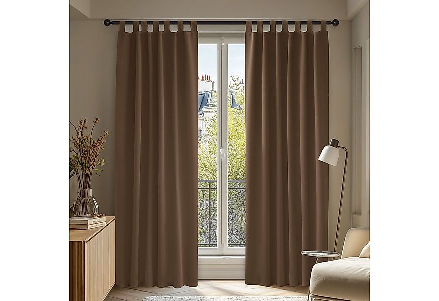 Deconovo Verdunkelungsvorhang 2er Set Blickdicht Schlaufen Verdunkelungsvor günstig online kaufen