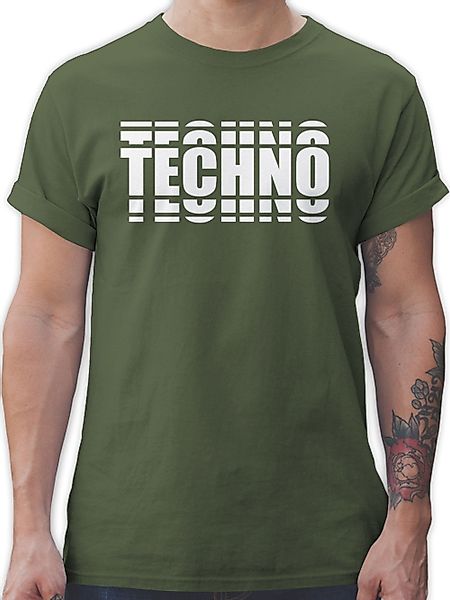 Shirtracer T-Shirt Techno Festival Outfit Geschenk günstig online kaufen