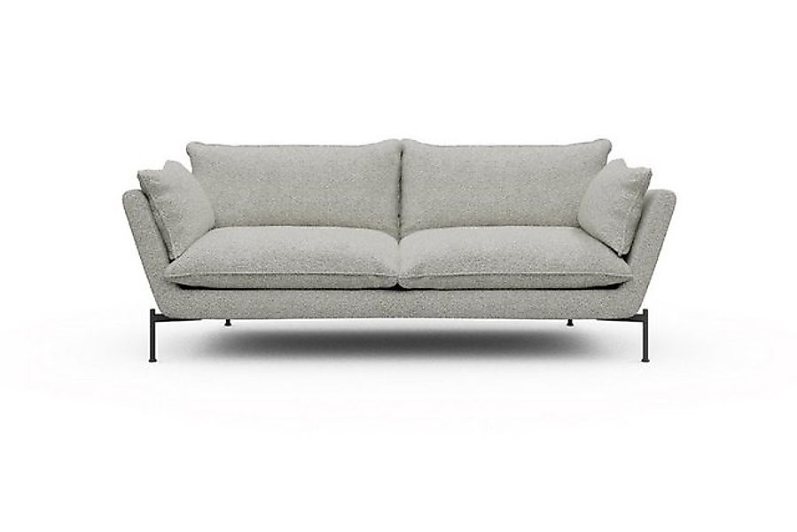 moebelfaktor Sofa Anton PREMIUM 3-Sitzer, schräg gestellte Armlehnen, hoher günstig online kaufen