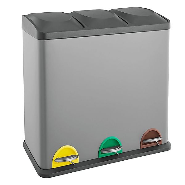 Svita TC3X20 Mülleimer 60L 3x20 Liter Treteimer Mülltrennung Abfalleimer Gr günstig online kaufen