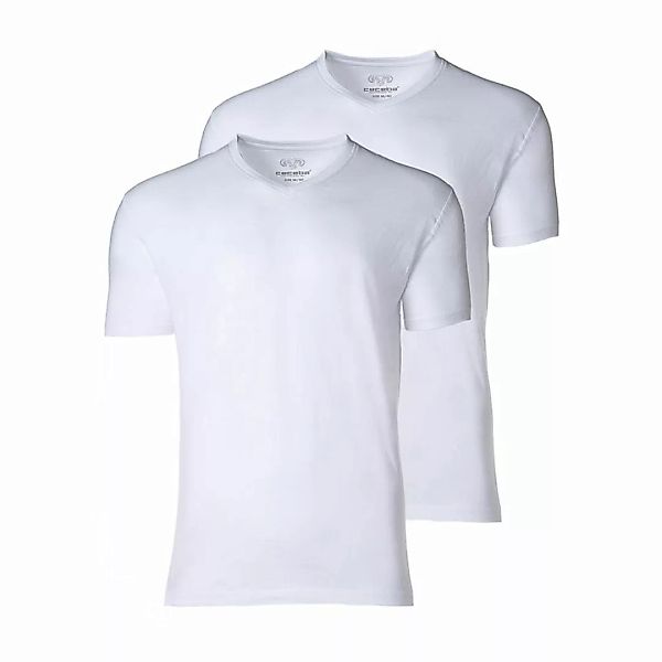 CECEBA Herren American T-Shirt, 2er Pack - V-Ausschnitt, Kurzarm, Baumwolle günstig online kaufen