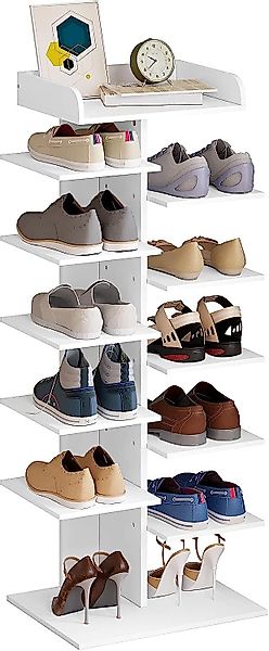 Woltu Schuhregal, 1-tlg., weiß, mit 12 günstig online kaufen