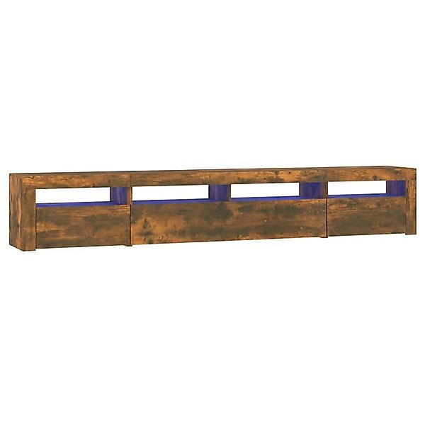 vidaXL TV-Schrank mit LED-Leuchten Räuchereiche 240x35x40 cm 3152727 günstig online kaufen