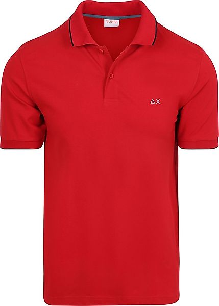Sun68 Poloshirt Small Stripe Collar Rot - Größe 3XL günstig online kaufen