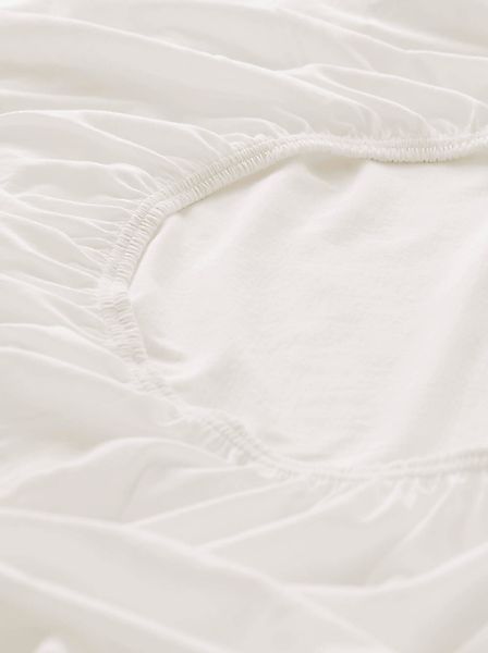 hessnatur Jersey Spannbettlaken aus Bio-Baumwolle - weiß - Größe 90-100x200 günstig online kaufen