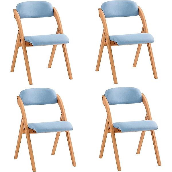 SoBuy 4er Set Esszimmerstuhl Klappstuhl Küchenstuhl Polsterstuhl mit Lehne günstig online kaufen