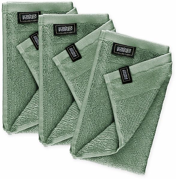 SCHÖNER WOHNEN-Kollektion Gästehandtücher "Sense" mit Velourborte, hautschm günstig online kaufen