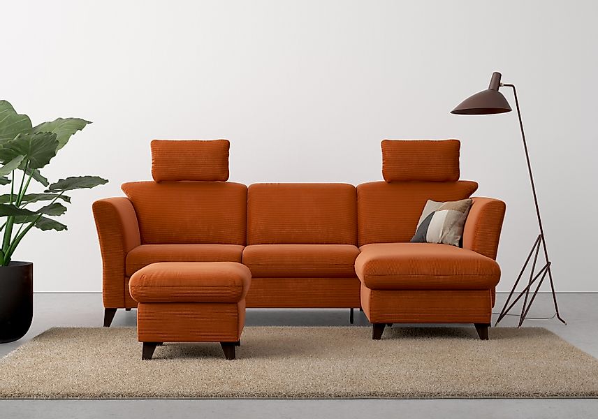 Home affaire Ecksofa »Trelleborg L-Form«, wahlweise mit Bettfunktion und Be günstig online kaufen