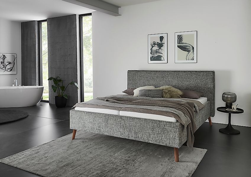 meise.möbel Polsterbett "Matera" in Breitcord, mit schwarzem Metallfuß, wah günstig online kaufen