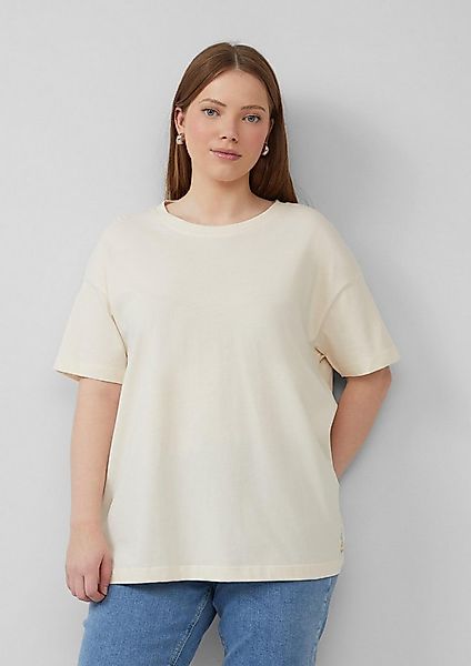 QS Kurzarmshirt T-Shirt Uni-Shirt im Loose Fit günstig online kaufen