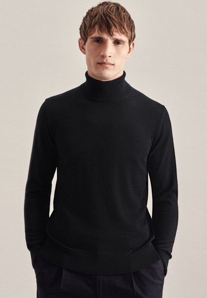 seidensticker Strickpullover Schwarze Rose 1/1 Rundhals günstig online kaufen