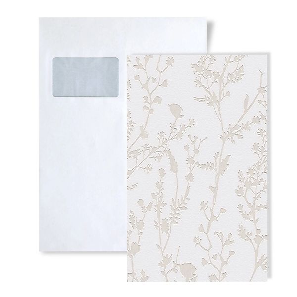PROFHOME 1 MUSTERSTÜCK S-395462-GU DIN A4 MUSTER der Floralen Tapete günstig online kaufen