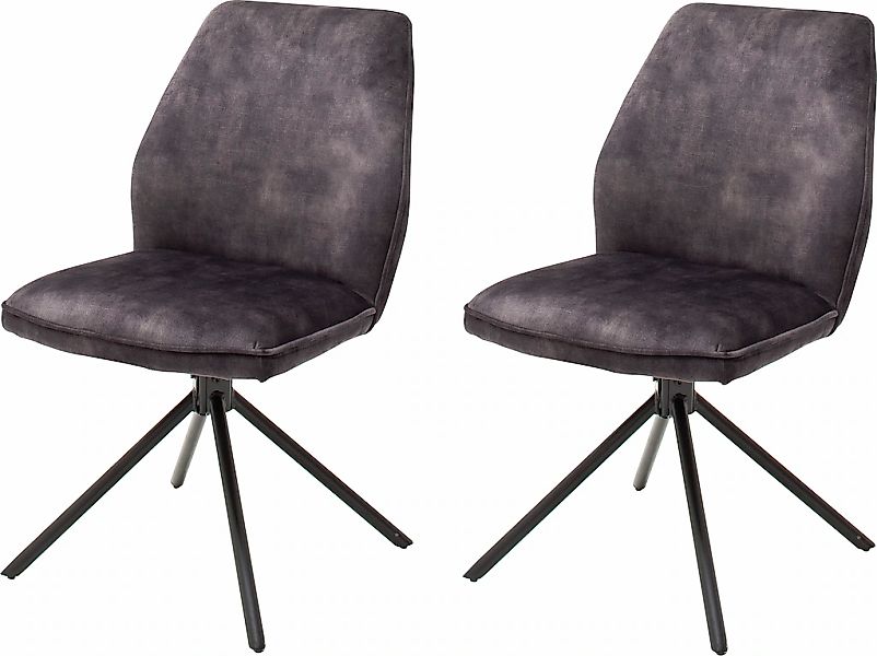 MCA furniture Esszimmerstuhl "Ottawa" (Set) 2 Stk.Vintage Veloursoptik mit günstig online kaufen