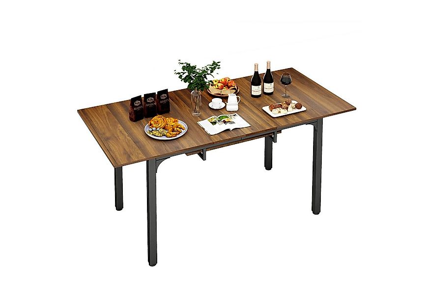 Puluomis Esstisch ausziehbar 110-149 cm mit Stauraum MDF Platte für 4-8 Per günstig online kaufen
